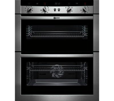 Neff U17M52N3GB Electric Built-under Double Oven - Stainless Steel